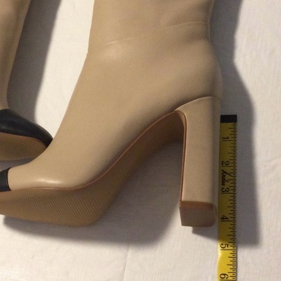 New Steve Madden Arielle Cream Leather Sz 7M - Picture 8 of 9